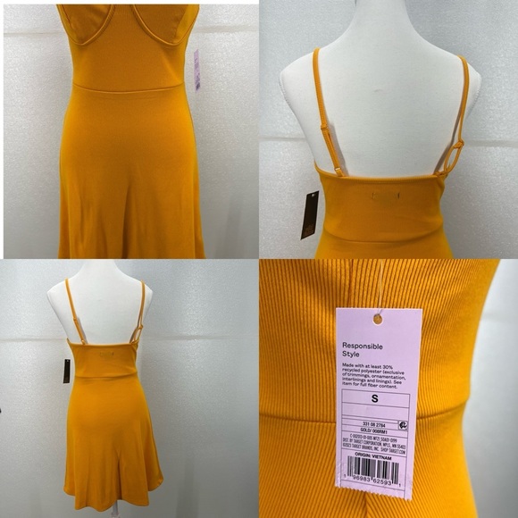 NWT Women's Mini Knit Skater Dress
Gold  Fable S - Picture 13 of 14